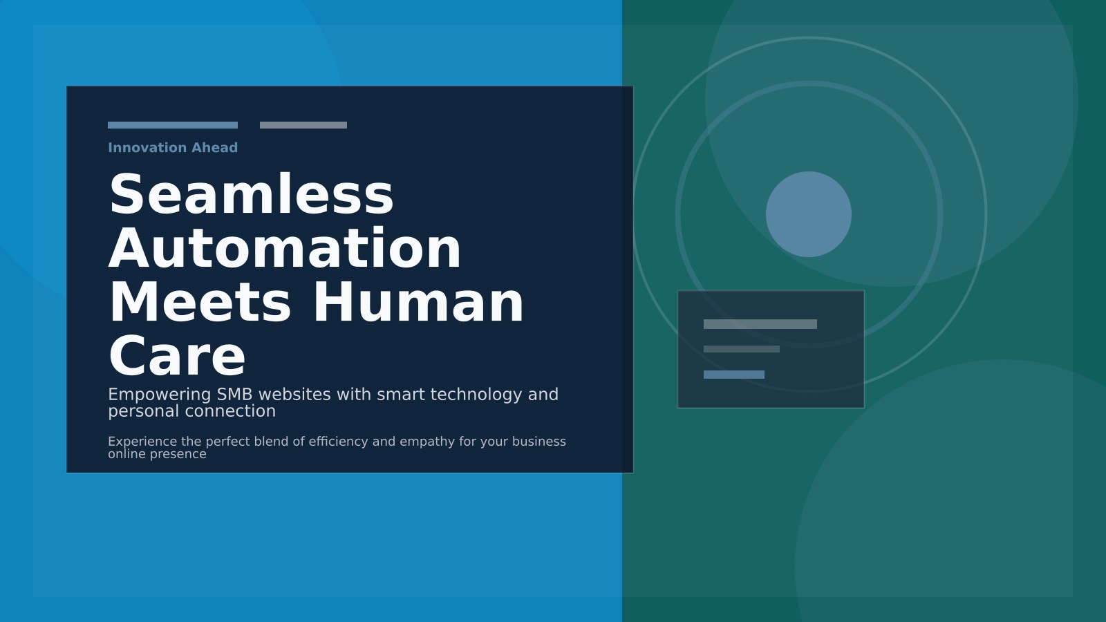 Balancing AI Automation and Human Touch: The New Frontier for SMB Websites